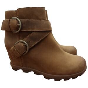 Sorel Women's Joan Of Arctic Wedge II Buckle Bootie in Elk Size 7